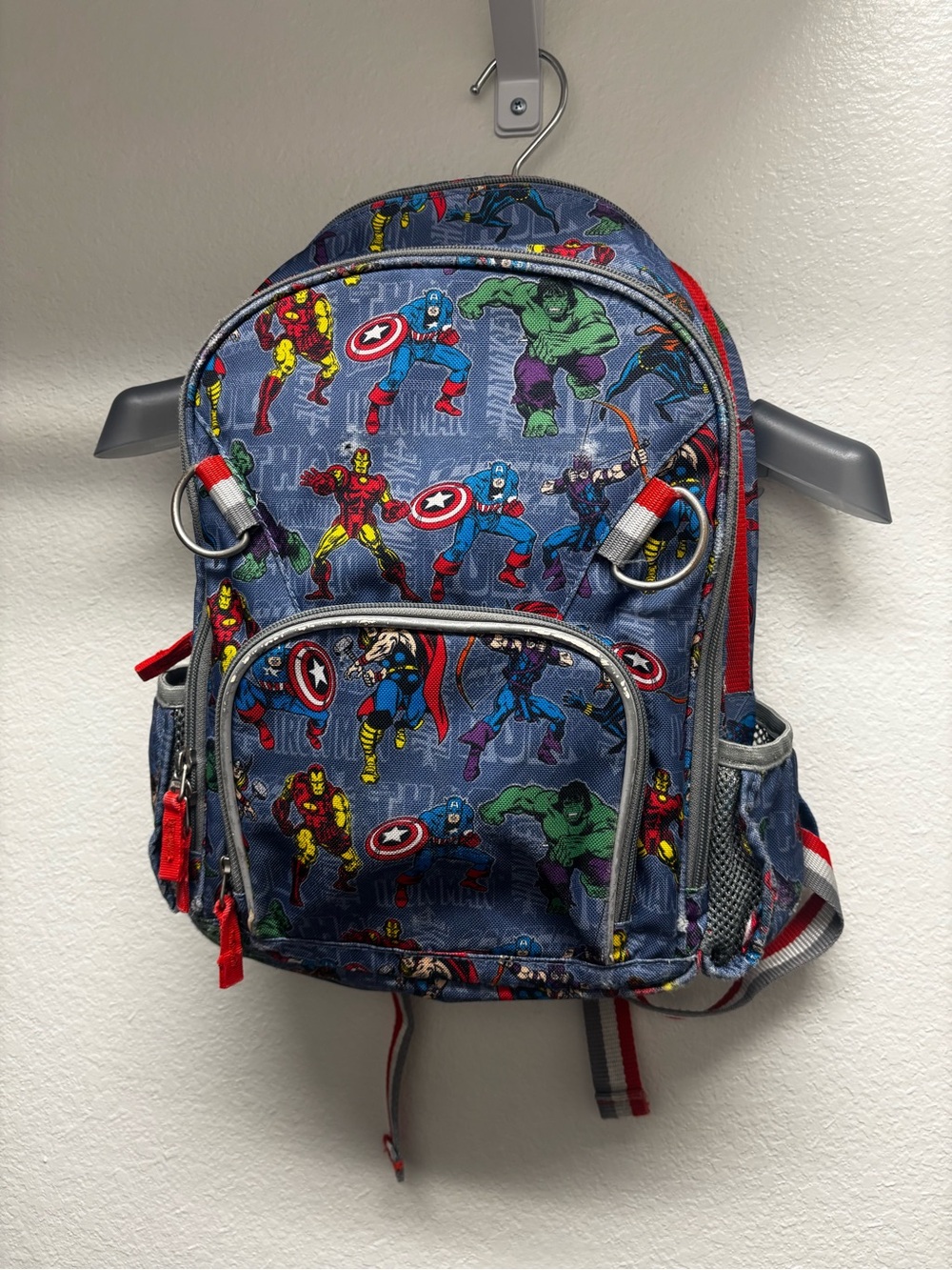 Pottery Barn Kids Marvel Character Backpack in Blue, Red, Green